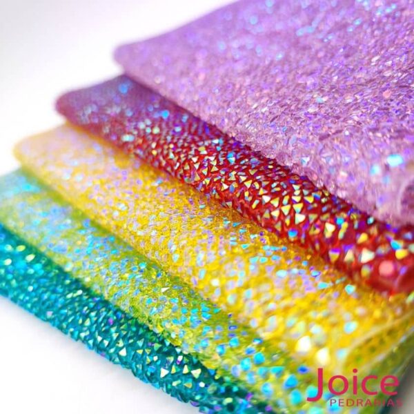 Manta Strass Resina 1cm 20X40 Com 22Filas