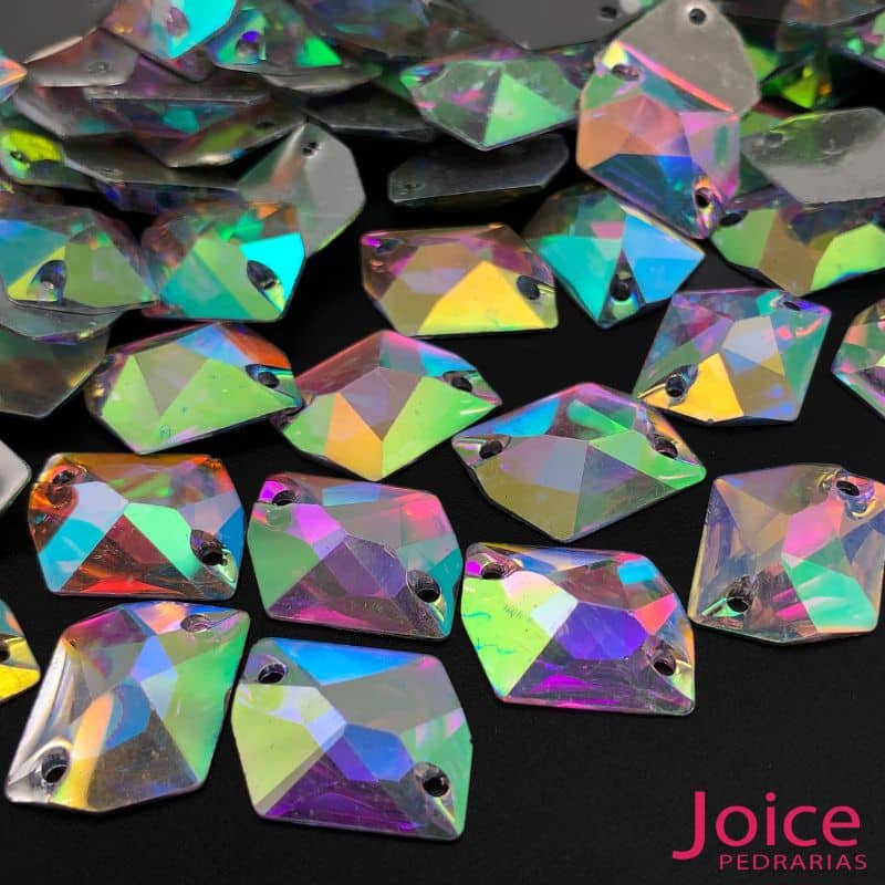 xr:d:DAFaFBjJwVA:222,j:46391780672,t:23050317 Chaton Resina Com Formato Irregular Base Reta Com Furo 16mm × 21mm C/500unidades - Imagem 5