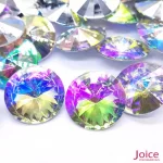 Chaton 25mm Base Irregular Acrílico Com 100Unidades