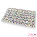 Imitação Swarovski Redondo Base Reta Com furo 10mm C/360-Unidades - Imagem 4