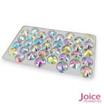Imitação Swarovski Redondo Base Reta Com furo 14mm C/180-Unidades - Imagem 6
