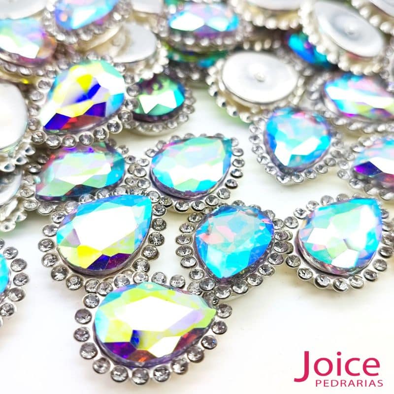 xr:d:DAFaFBjJwVA:595,j:1500096320020028803,t:23072515 Gota Cristal Imitação Swarovski Com Strass Base De Aço C/200unidades - Imagem 6