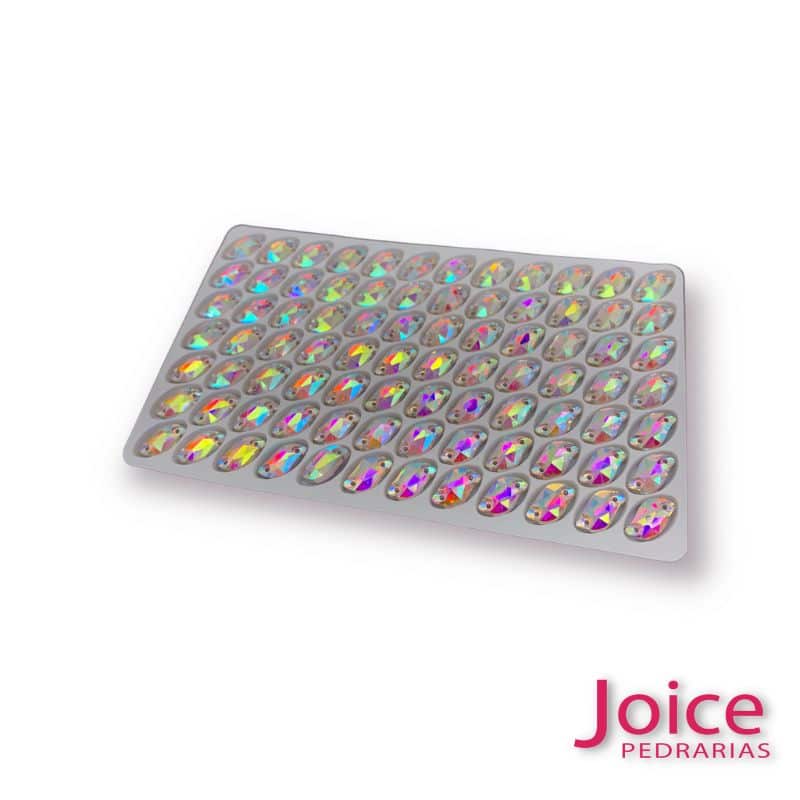 xr:d:DAFLAofDNuE:195,j:36967443581,t:22100314 Imitação Swarovski Formato Irregular Base Reta Com Furo 6mm × 12mm C/504unidades - Imagem 9