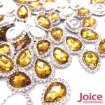 Gota Cristal Imitação Swarovski Com Strass Base De Aço C/200unidades - Imagem 14