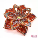 Aplique Flor Com Strass De Cristal 70mm C/10-Unidades Ref:19-562 - Imagem 4