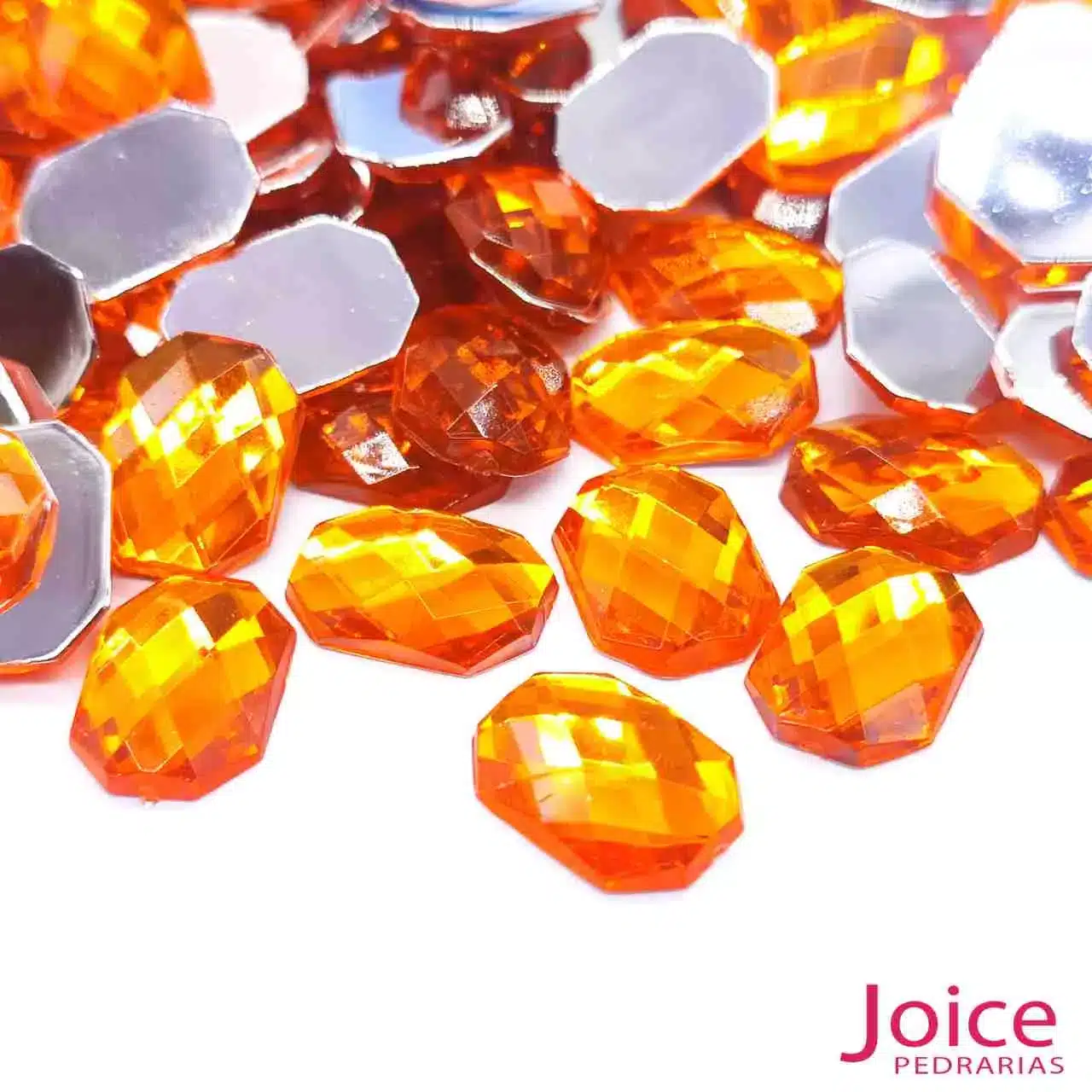 laranja Retângulo Acrílico 10mm X 14mm C/1000Unidades - Imagem 23