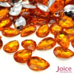 Gota Base Irregular Acrilico 10mm x 14mm C/1000Un - Imagem 5
