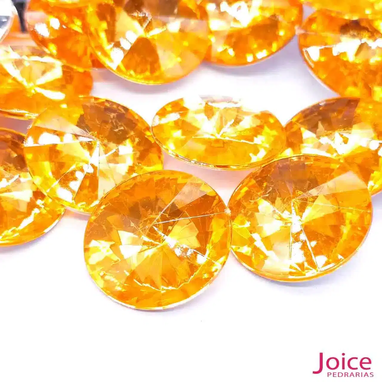 laranja Chaton 25mm Base Irregular Acrílico Com 100Unidades - Imagem 20