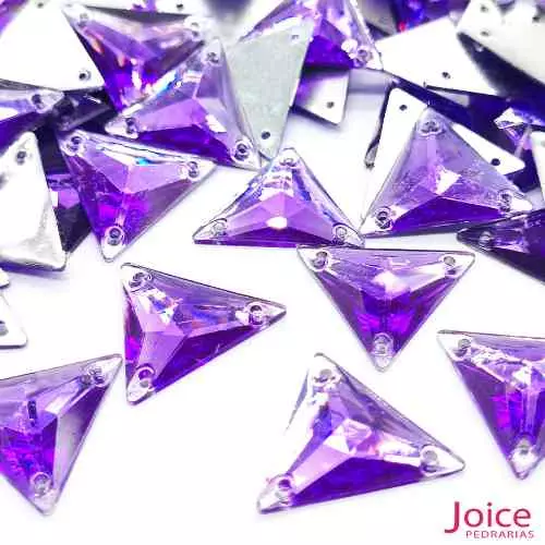 lilas-035 Chaton Resina Triangulo Com Furo 22mm C/300-unidades - Imagem 4