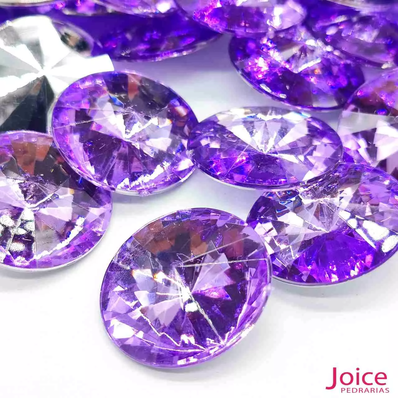 lilas Chaton 25mm Base Irregular Acrílico Com 100Unidades - Imagem 6