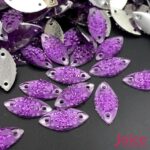 Chaton Navete Resina Cascalho Base Reta Com Furo 7mm X 15mm C/1000unidades - Imagem 4