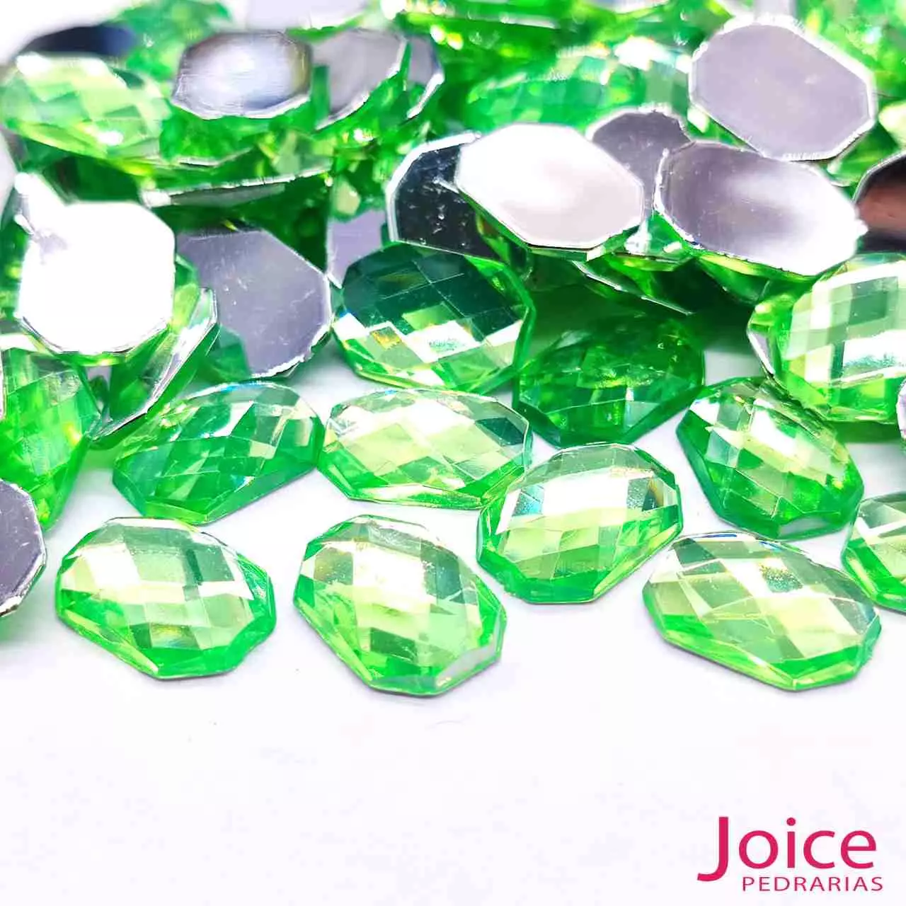 peridot Retângulo Acrílico 10mm X 14mm C/1000Unidades - Imagem 27