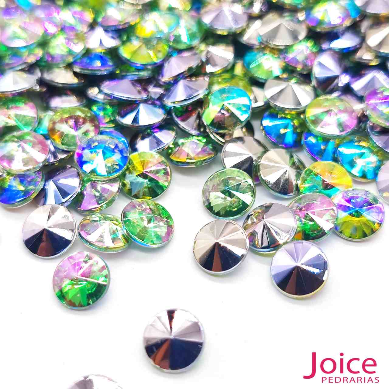 peridot-ab-35 Chaton Base Irregular Acrilico 6mm C/5000Unidades - Imagem 24