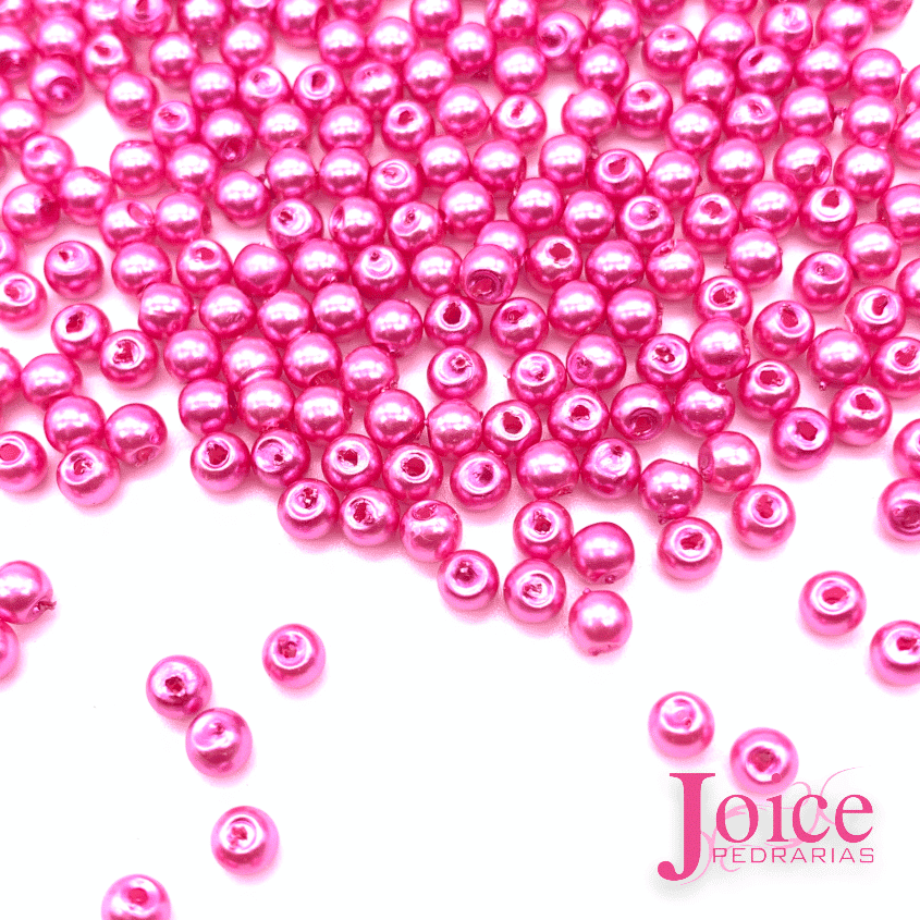 perola-4mm-rosa Pérola Abs Inteiro Com Furo Passante 4mm C/500Gramas - Imagem 18