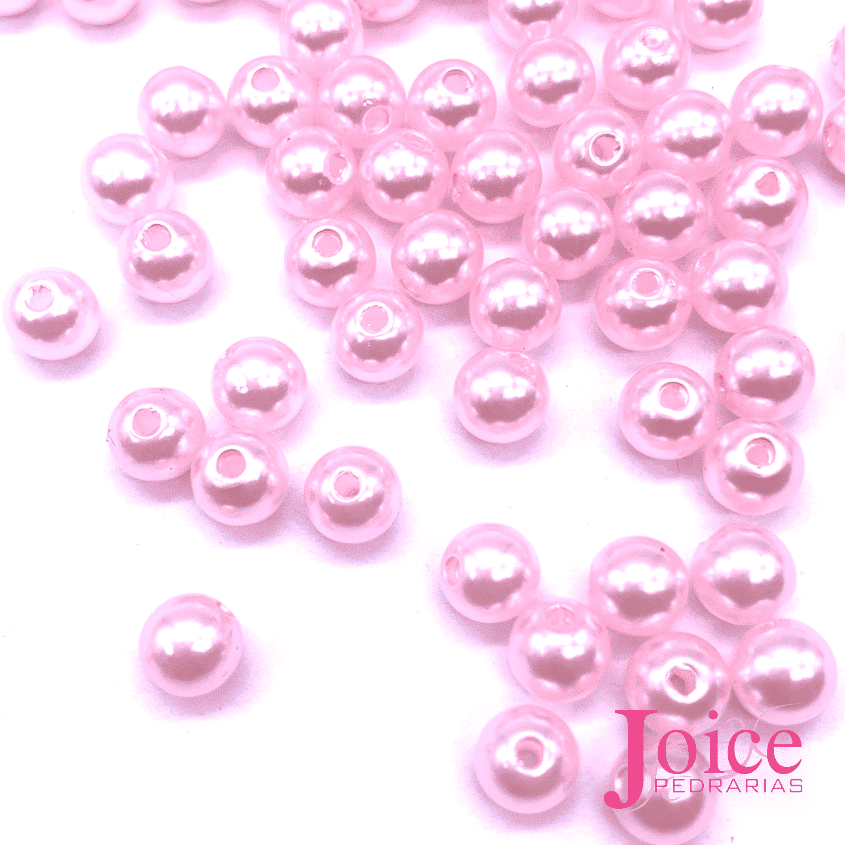 perola-8mm-rosa-bb Pérola abs Inteiro Com Furo 8mm C/500Gramas - Imagem 14