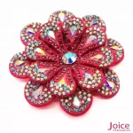 Aplique Flor Com Strass De Cristal 60mm C/10-Unidades Ref:22-787 - Imagem 8
