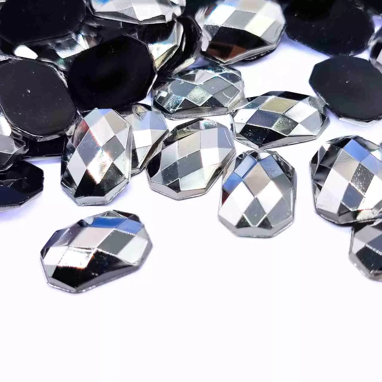 prata-metalico Retângulo Acrílico 10mm X 14mm C/1000Unidades - Imagem 39