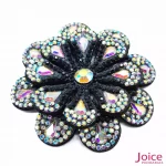 Aplique Flor Com Strass De Cristal 60mm C/10-Unidades Ref:22-787 - Imagem 3