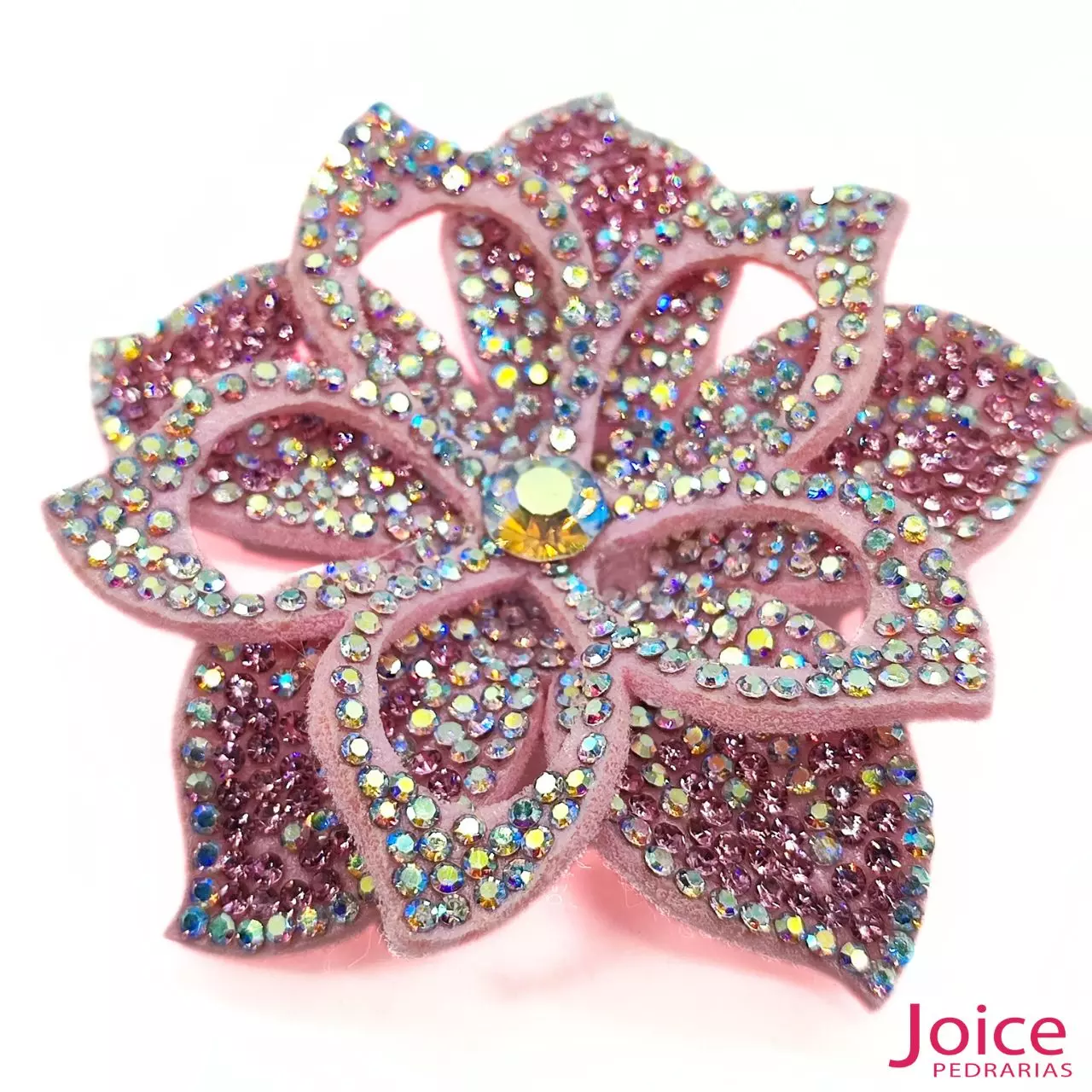 rosa-1 Aplique Flor Com Strass De Cristal 70mm C/10-Unidades Ref:19-562 - Imagem 9