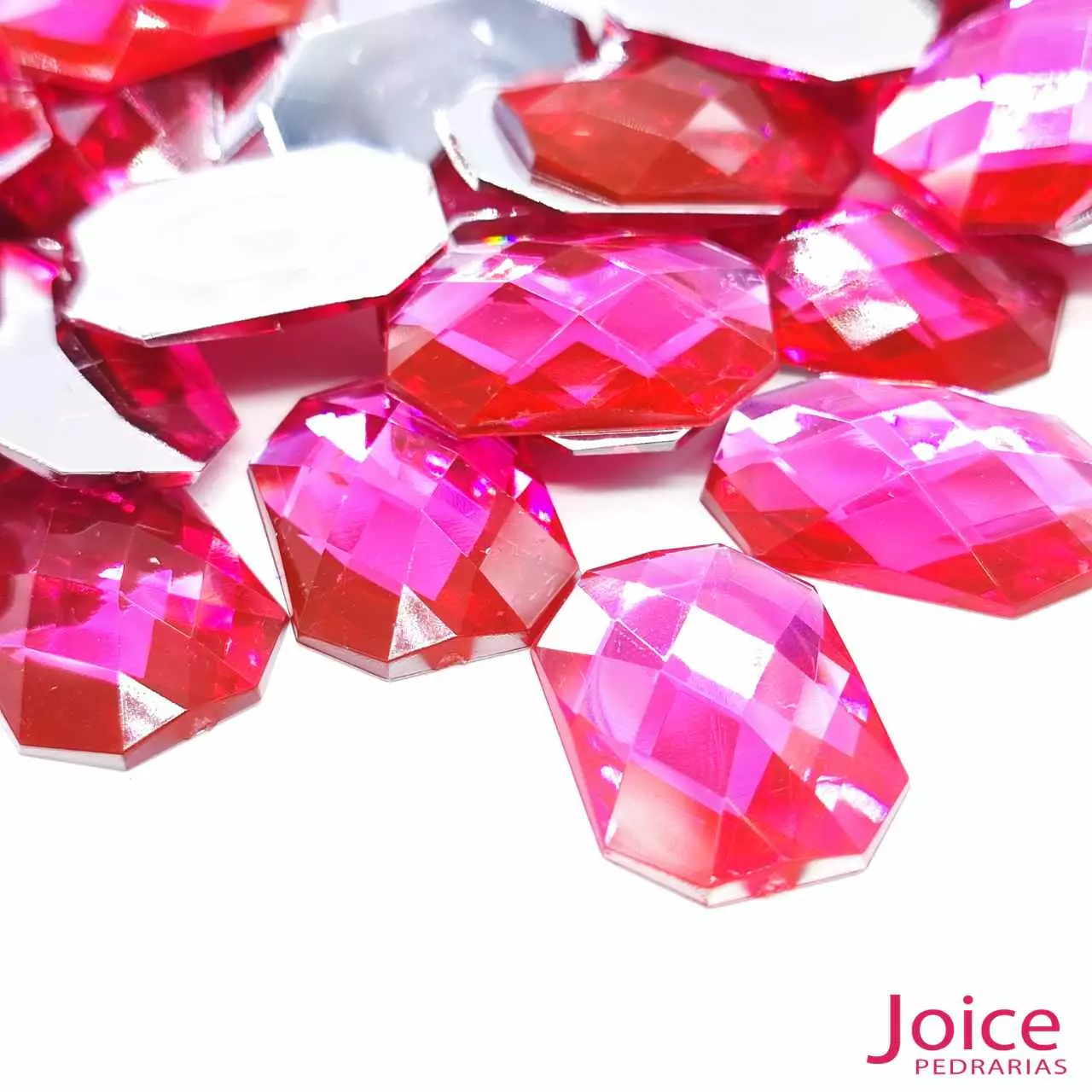 rosa-15 Retângulo Acrílico 18mm X 25mm C/200Unidades - Imagem 37