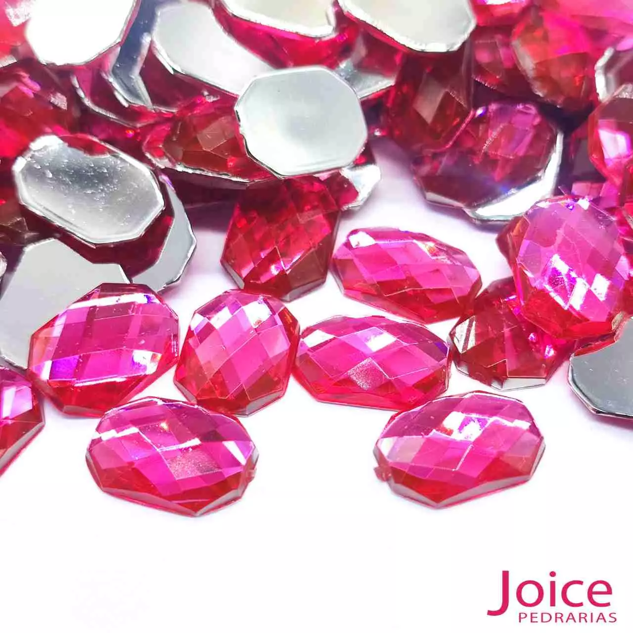 rosa Retângulo Acrílico 10mm X 14mm C/1000Unidades - Imagem 14