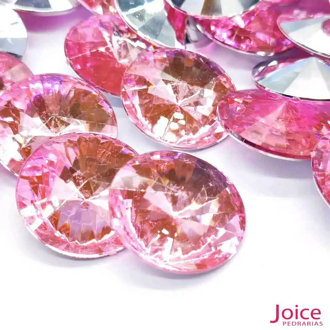 rosa-bb Chaton 25mm Base Irregular Acrílico Com 100Unidades - Imagem 18