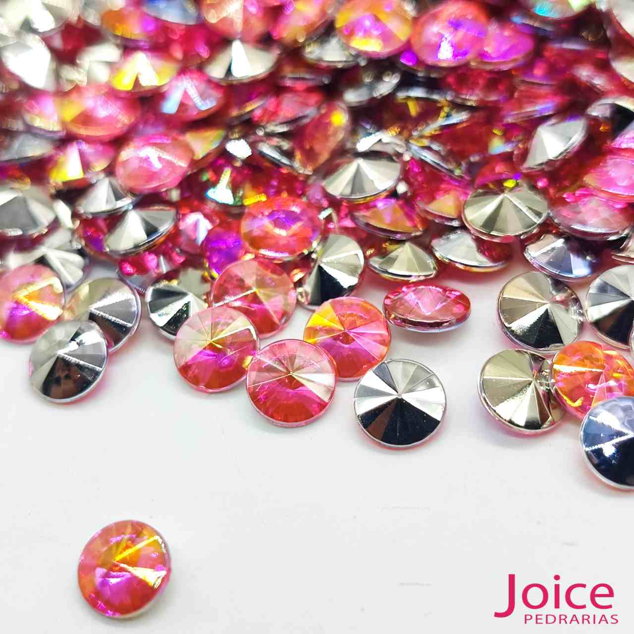 rosa-chiclete-ab-03 Chaton Base Irregular Acrilico 6mm C/5000Unidades - Imagem 25