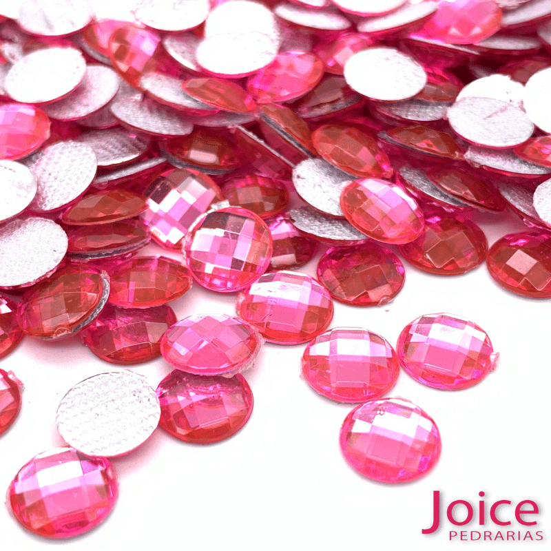 rosa-chiclete Chaton Acrilico Sextavado Termocolante 8mm C/3000Un - Imagem 5