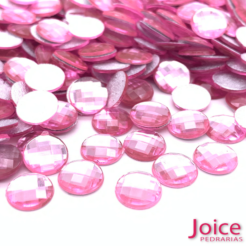 rosa-chiclte Chaton Acrilico Sextavado Termocolante 8mm C/3000Un - Imagem 7