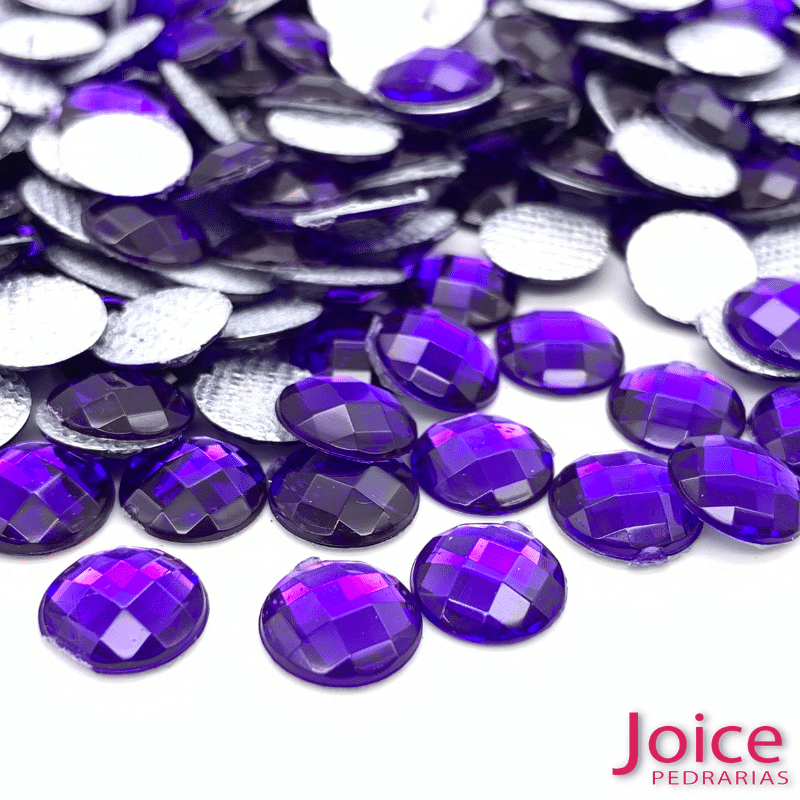 roxo Chaton Acrilico Sextavado Termocolante 8mm C/3000Un - Imagem 1