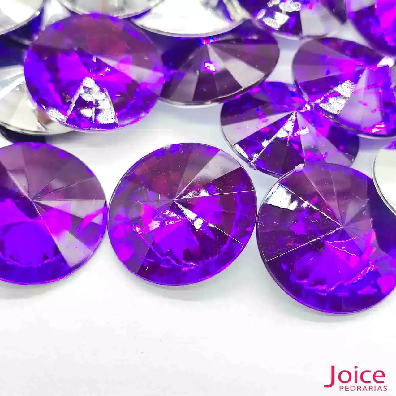 roxo Chaton 25mm Base Irregular Acrílico Com 100Unidades - Imagem 25