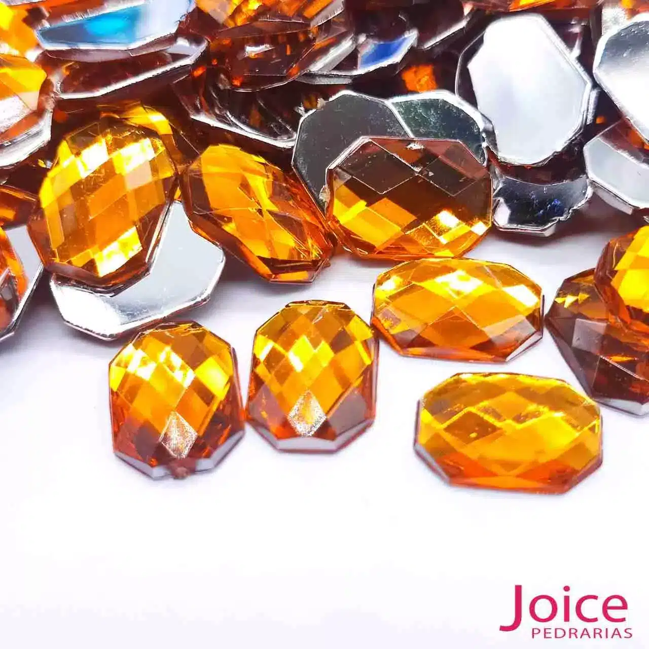 tangerina Retângulo Acrílico 10mm X 14mm C/1000Unidades - Imagem 22