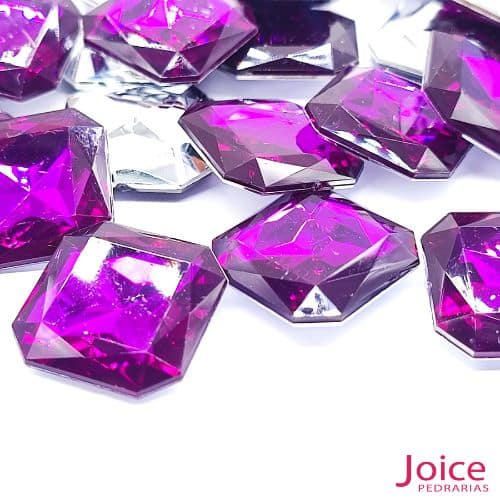 uva Quadrado Base Irregular Acrilico 23mm x 23mm c/100Unidades - Imagem 39