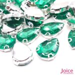 Pedra Engrampada Gota 18mm X 25mm Com Base De Aço C/100-Unidades - Imagem 5