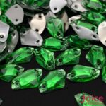 Chaton Resina Com Formato Irregular Base Reta Com Furo 8mm × 14mm C/1000unidades - Imagem 2