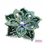 Aplique Flor Com Strass De Cristal 70mm C/10-Unidades Ref:19-562 - Imagem 3