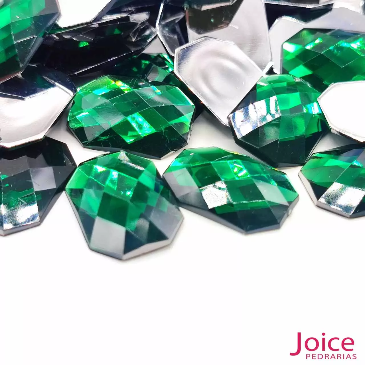 verde-bandeira Retângulo Acrílico 18mm X 25mm C/200Unidades - Imagem 5