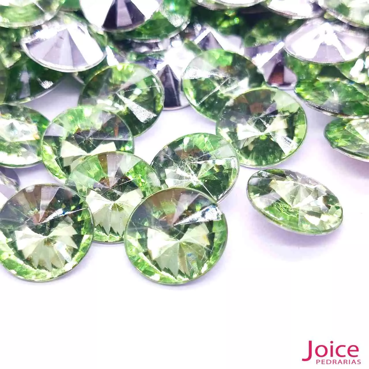 verde-claro-1 Chaton Base Irregular Acrilico 14mm C/500Unidades - Imagem 4