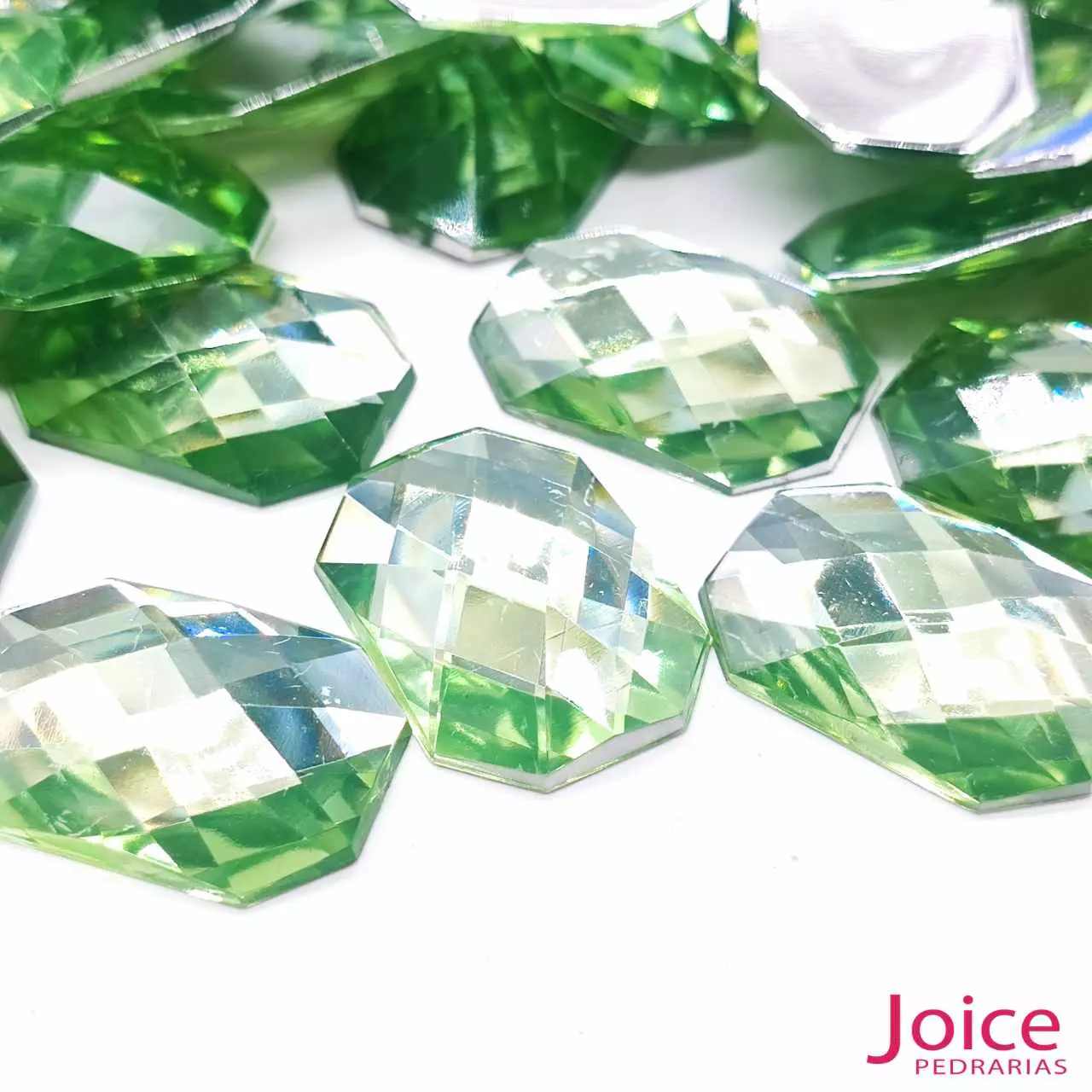 verde-claro-10 Retângulo Acrílico 18mm X 25mm C/200Unidades - Imagem 21