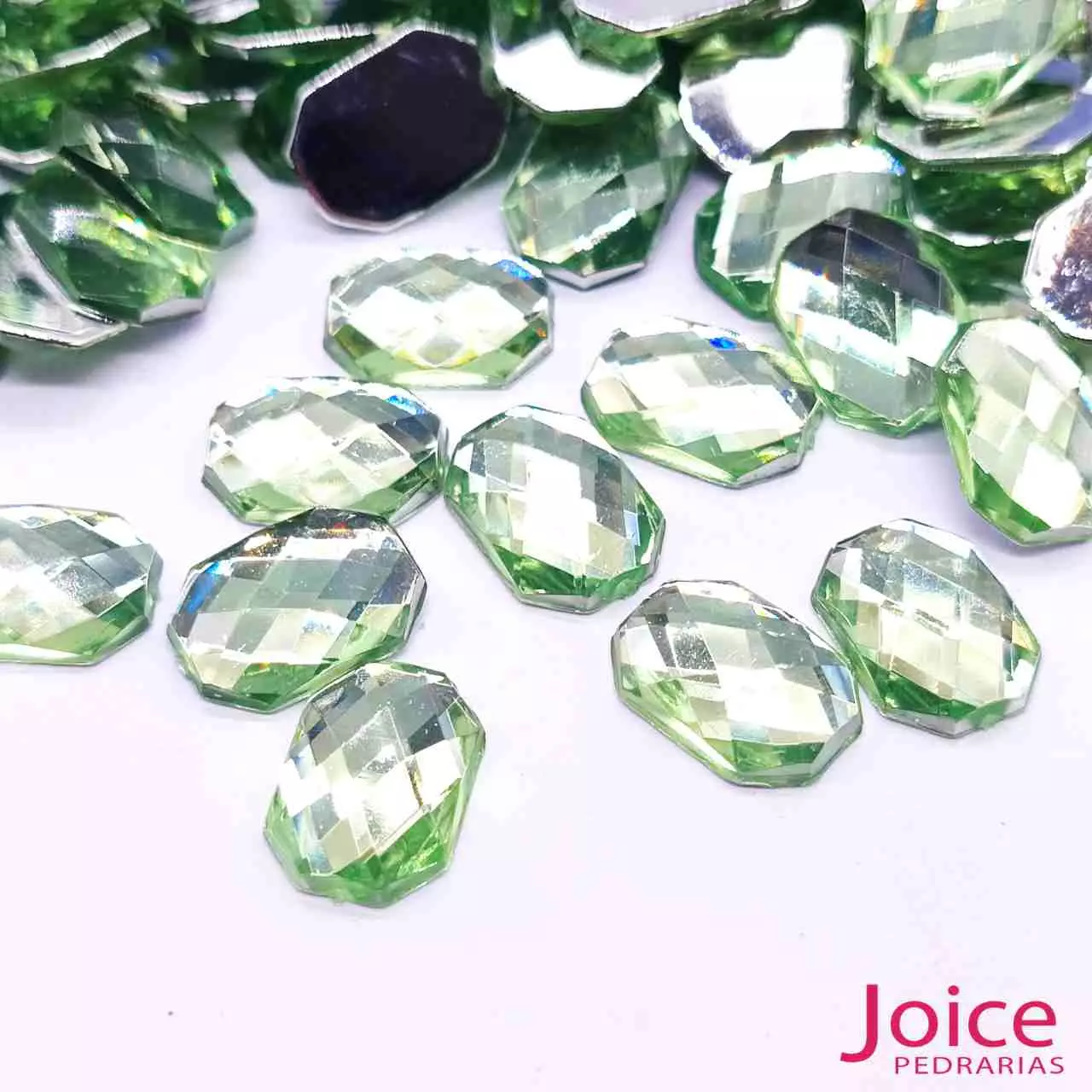 verde-claro Retângulo Acrílico 10mm X 14mm C/1000Unidades - Imagem 28