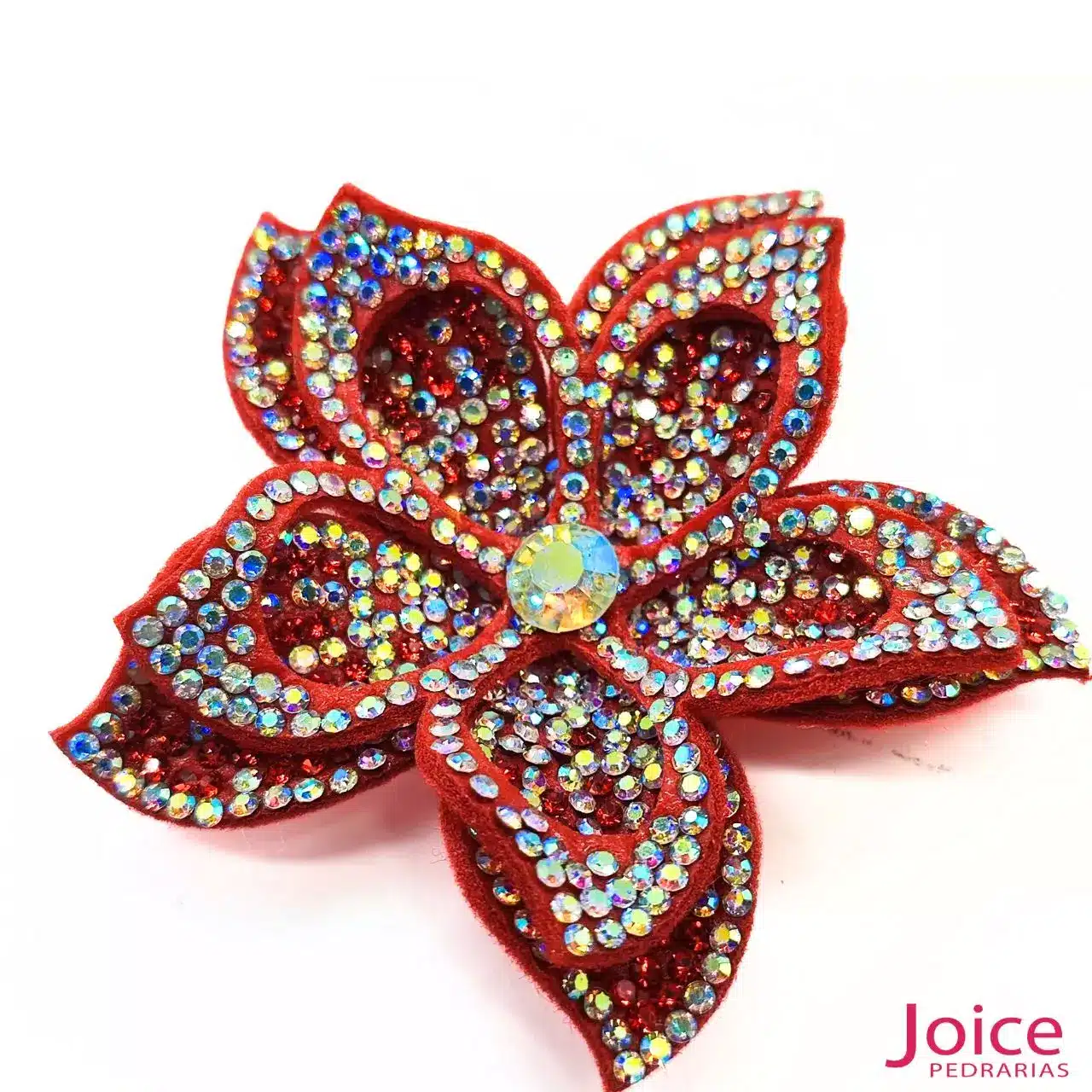 vermelho-1 Aplique Flor Com Strass De Cristal 70mm C/10-Unidades Ref:19-562 - Imagem 8