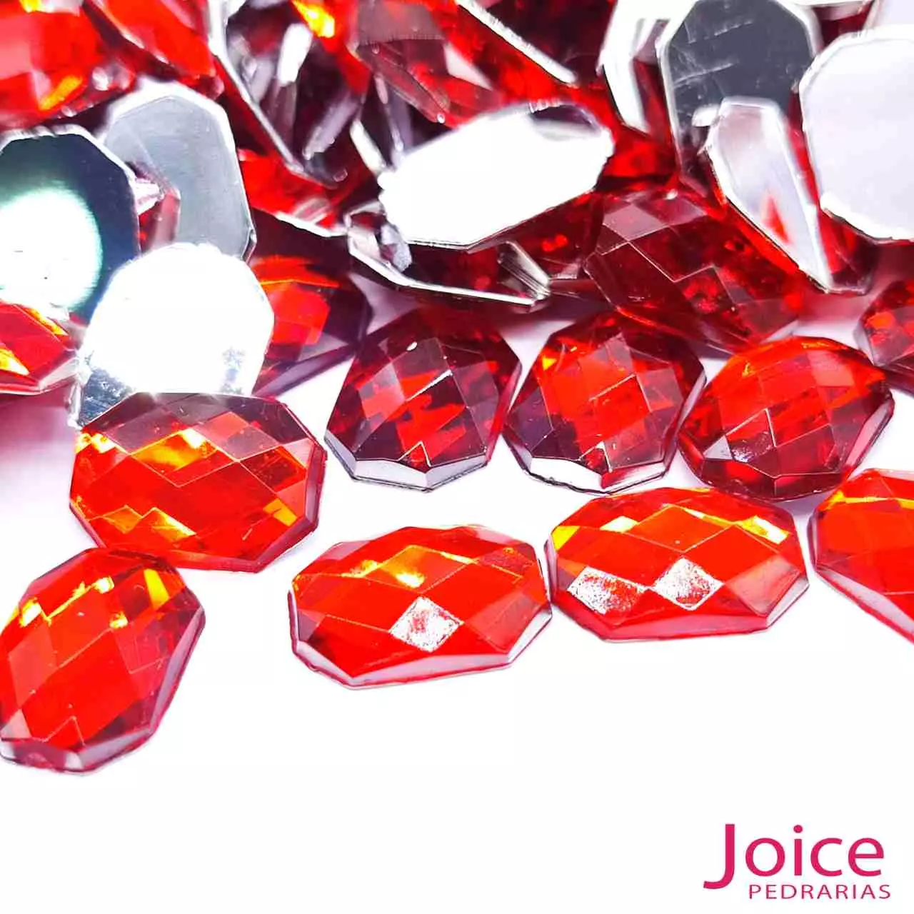 vermelho Retângulo Acrílico 10mm X 14mm C/1000Unidades - Imagem 29