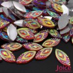 Chaton Resina Navete Pavão Base Reta 7mm x 15mm C/300 unidades - Imagem 8