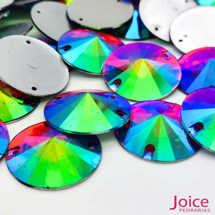 xr:d:DAFw4Ak6tZo:158,j:4824889973302071795,t:23111114 Chaton Redondo Com Furo Resina 30mm C/100-Unidades - Imagem 11