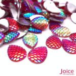 Chaton Gota Escama Resina 13mm X 18mm  C/270Unidades