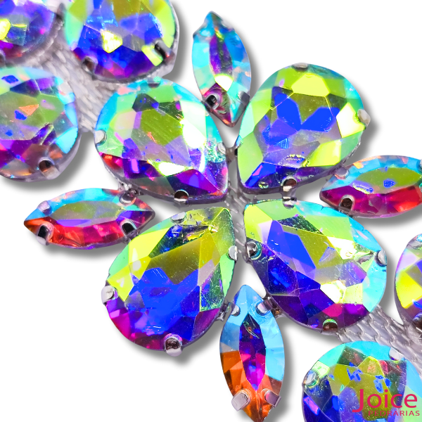 15370039113-3-3.png Aplique De Strass 3cm X 10cm C/1-Unidades Ref:BL020 - Imagem 3