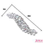 Aplique De Strass 4cm X 18cm C/1-Unidades Ref:BL021