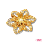 Tag Flor Com Strass De Metal 43mm C/50-Unidades - Imagem 4