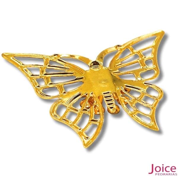 15370040975-4.jpg Tag Borboleta Com Strass De Metal 46mm x 36mm C/50-Unidades - Imagem 5