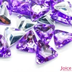 Chaton Triangulo Acrílico Base Irregular 23mm x 23mm C/100-Unidades